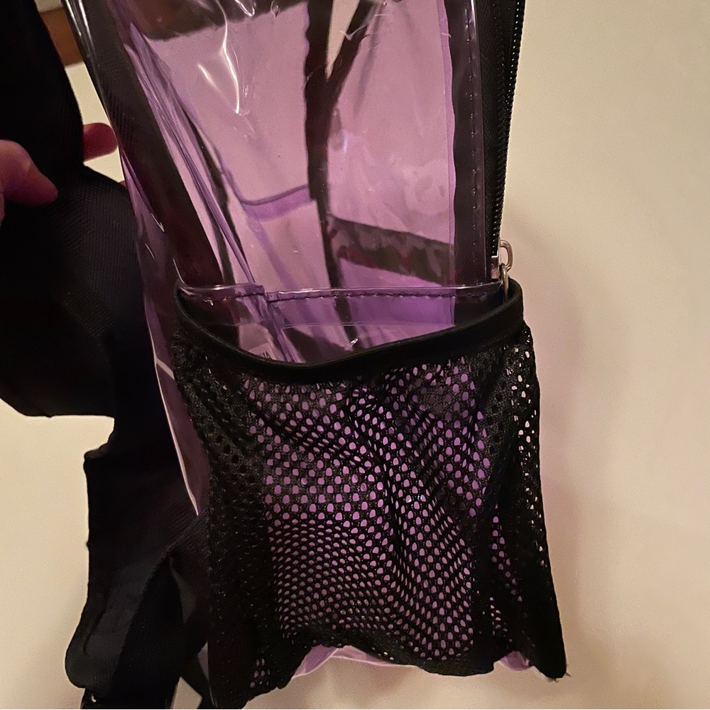 Clear Back Pack with purple tint - Picture 5 of 5